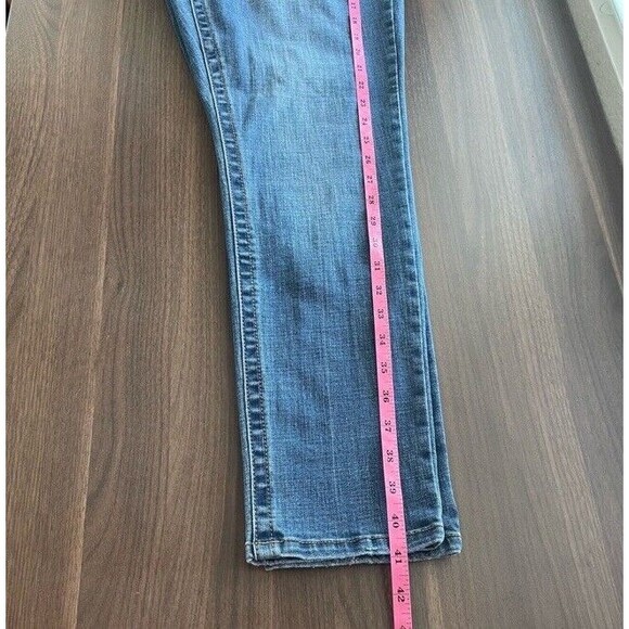 Seven7 Jeans Blue Denim Tummyless High Rise Skinny Slim Stretch Plus Size 16 EUC - Picture 10 of 11